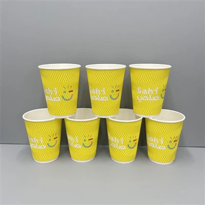 Ly giấy cà phê đôi tường 12oz có nắp