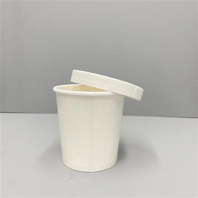 Cốc giấy đựng súp màu trắng 450ml