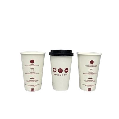 -Cốc giấy đơn dùng một lần thân thiện với môi trường có thể tùy chỉnh cho cà phê và trà